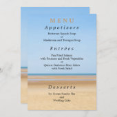 Kaart Beach Wedding Menu (Voorkant / Achterkant)