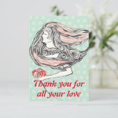 Kaart bedankt (Staand voorkant)