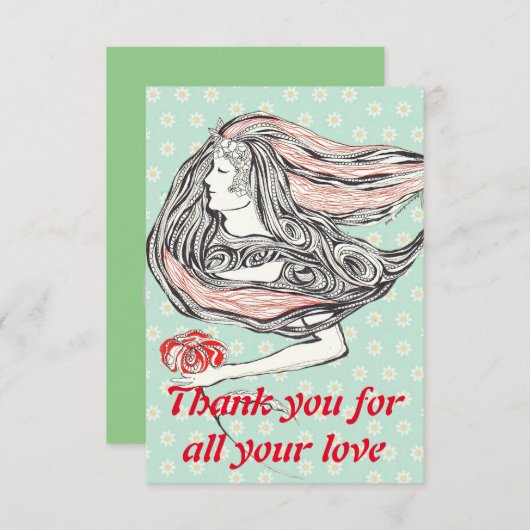 Kaart bedankt (Voorkant / Achterkant)