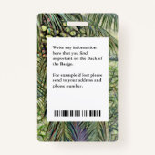Kaart bedrijfs-bedrijfs-bedrijfs-aangepaste foto-I Badge (Achterkant)