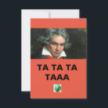 kaart Beethoven beroemd motief<br><div class="desc">Beethoven beroemdste motief: TA TA TA TAAA. Als je het niet weet, dus ik weet het niet... </div>