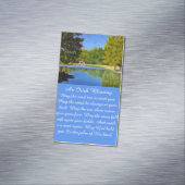 Kaart begrafenisplechtigheid condoleances Memorial Magnetisch Visitekaartje (Voorbeeld)