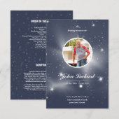 Kaart begrafenisprogramma Memorial (Voorkant / Achterkant)