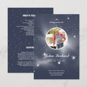 Kaart begrafenisprogramma Memorial