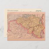  kaart, België, circa 1920 Briefkaart (Voorkant / Achterkant)