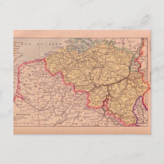 kaart, België, rond 1920 Briefkaart (Voorkant)
