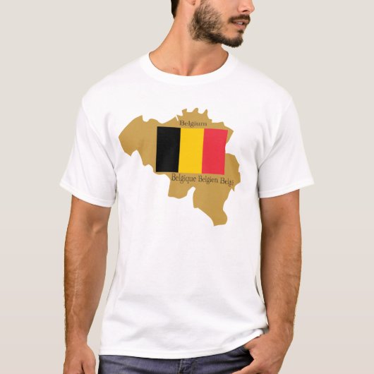 Kaart België Shirt (Voorkant)