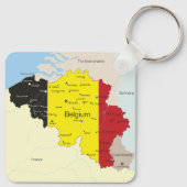 Kaart België Sleutelhanger (Achterkant)