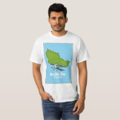 kaart Belle Île France T-shirt (Voorkant volledig)