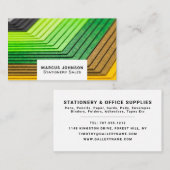 Kaart, benodigdheden en kantoorbenodigdheden, Stat Visitekaartje (Voorkant / Achterkant)