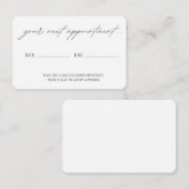 Kaart Benoemingsherinnering Afsprakenkaartje (Voorkant / Achterkant)