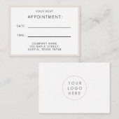 Kaart Benoemingsherinnering Visitekaartje (Voorkant / Achterkant)