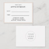 Kaart Benoemingsherinnering Visitekaartje (Voorkant / Achterkant)