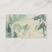 Kaart Bergbos Modern RSVP Enclosure (Achterkant)