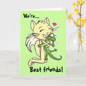 kaart "Beste vrienden" (Gele Bloem)