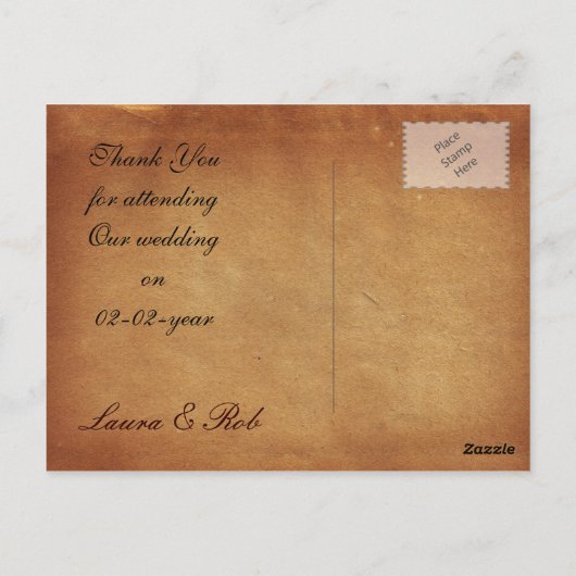  kaart bestemming bruiloft DankU Kaarten (Achterkant)