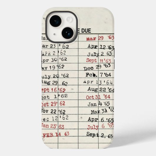 Kaart bibliotheek Case-Mate iPhone case (Achterkant)