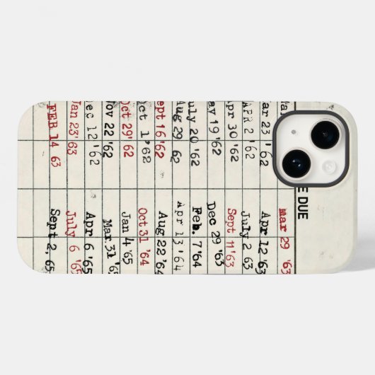 Kaart bibliotheek Case-Mate iPhone case (Achterkant (horizontaal))