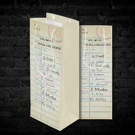 Kaart  bibliotheek wijn cadeautas