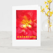 Kaart bij gelegenheid vieren (Gele Bloem)