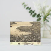 kaart bij het meer van Genève (Staand voorkant)
