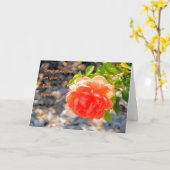 Kaart bij vervroegde uittreding met Oranje Roos (Gele Bloem)