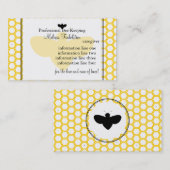 Kaart bijenhouders visitekaartje (Voorkant / Achterkant)