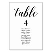 Kaart Bindend Dinner Modern Guest Seating Chart (Voorkant)