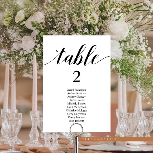 Kaart Bindend Dinner Modern Guest Seating Chart