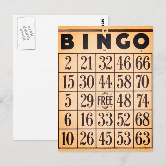  Kaart Bingo Game (Voorkant / Achterkant)