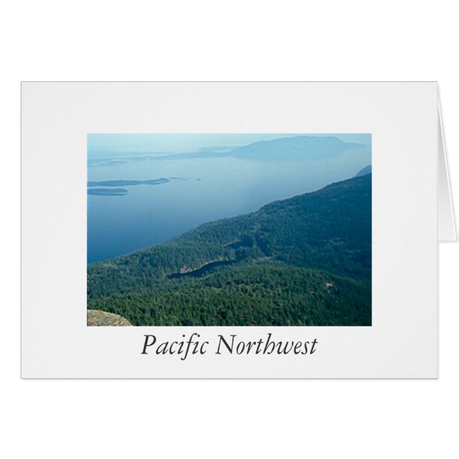 Kaart - blanco -  Pacific Northwest (Voorkant Horizontaal)