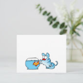 kaart_Blauw1 Briefkaart (Staand voorkant)