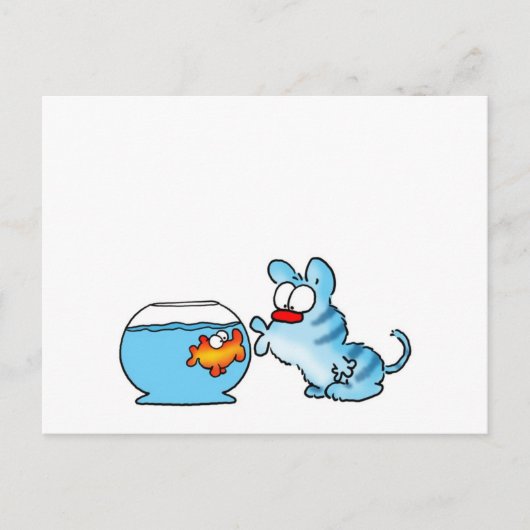 kaart_Blauw1 Briefkaart (Voorkant)