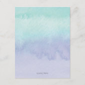 Kaart blauw en Paarse Waterverf wasgoed (Achterkant)