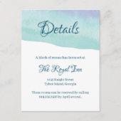 Kaart blauw en Paarse Waterverf wasgoed (Voorkant)