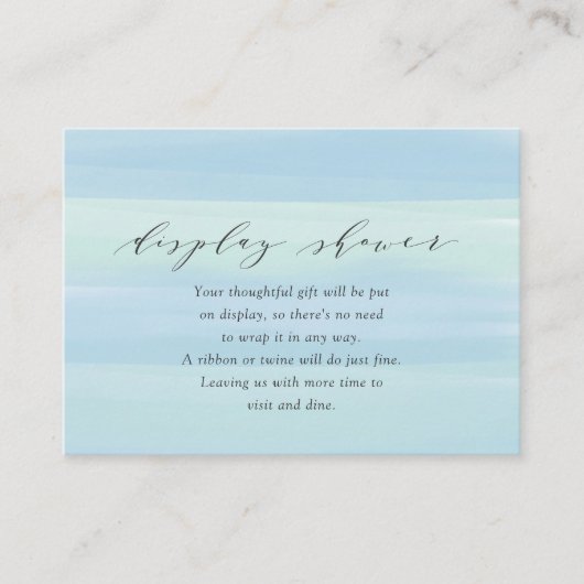 Kaart blauw Stripes Display Shower Enclosure (Voorkant)