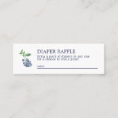 Kaart Blauwbes luier Raffle Mini Enclosure Mini Visitekaartje (Voorkant)