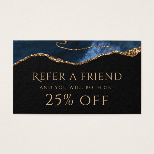 kaart blauwe agate Referral (Voorkant)