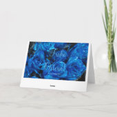 Kaart Blauwe Rozen voor de oostkust van Duitsland (Achterkant)