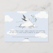 Kaart Blauwe staafdruppel Raffle Ticket Insert (Voorkant)