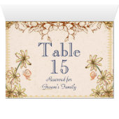 Kaart  bloemen tabelnaam (Binnen Horizontaal (Onder))