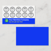 Kaart Blue Visitekaartje (Voorkant / Achterkant)