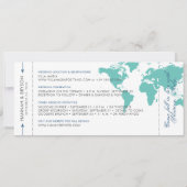 Kaart Boarding Pass Save the Date Kaart U PICK KLE (Achterkant)