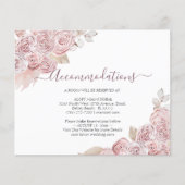 Kaart Bohemian Pink Floral (Voorkant)