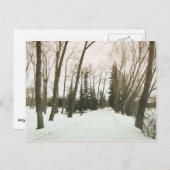  kaart - bomen in de winter (Voorkant / Achterkant)
