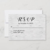 Kaart Boom-boomstam Hart Wedding RSVP (Voorkant)