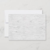 Kaart Boom-boomstam Hart Wedding RSVP (Achterkant)