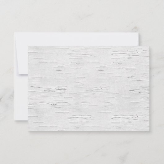 Kaart Boom-boomstam Hart Wedding RSVP (Achterkant)