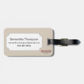 Kaart: Boston, 1883 Bagagelabel (Achterkant horizontaal)