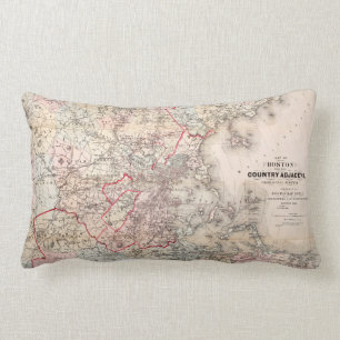 Kaart: Boston, 1883 Kussen